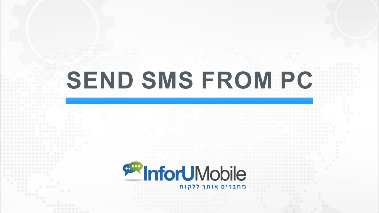 Send sms from pc